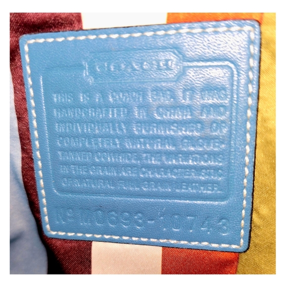 Coach ERGO Legacy Teal Leather 65th Anniversary Edition Ergo Tote Bag - Picture 7 of 7